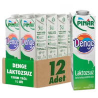 Pınar Tetrapak Denge Süt 1 Lt Laktozsuz 12'li Pınar Tetrapak Denge Süt 1 Lt Laktozsuz 12'li