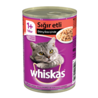 Whiskas Yetişkin Kedi Maması 400Gr Konserve Biftekli