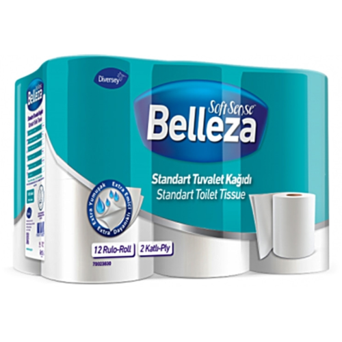 Belleza Standart 2 Katlı Tuvalet Kağıdı 180 Yaprak 12'li