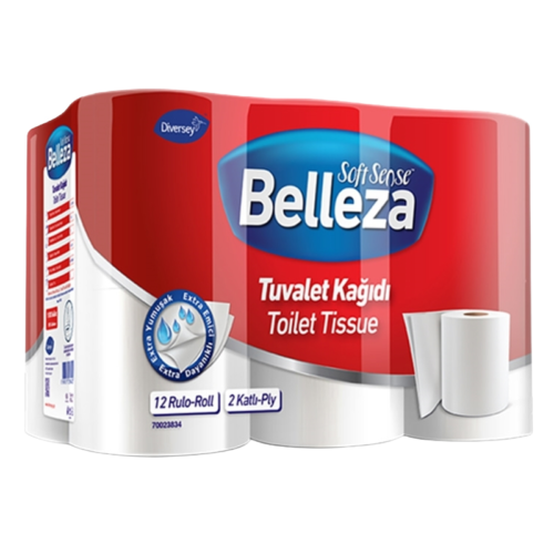 Belleza 2 Katlı Tuvalet Kağıdı 150 Yaprak 12'li