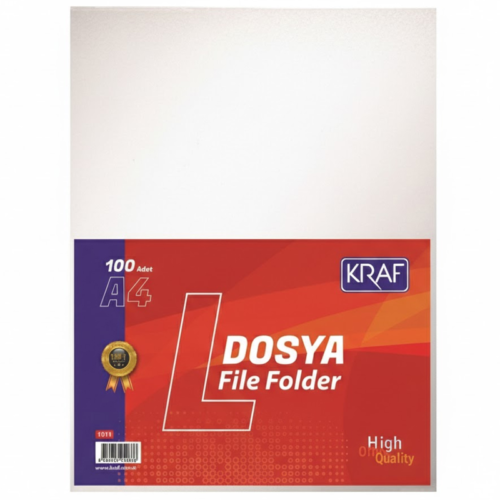 Kraf 1011 L-Dosya A4 Şeffaf 100'lü Kraf 1011 L-Dosya A4 Şeffaf 100'lü
