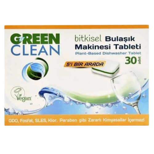 U Green Clean Bitkisel Bulaşık Makinesi Tableti 30'lu