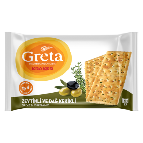 Greta Zeytinli ve Dağ Kekikli Kraker 120 gr