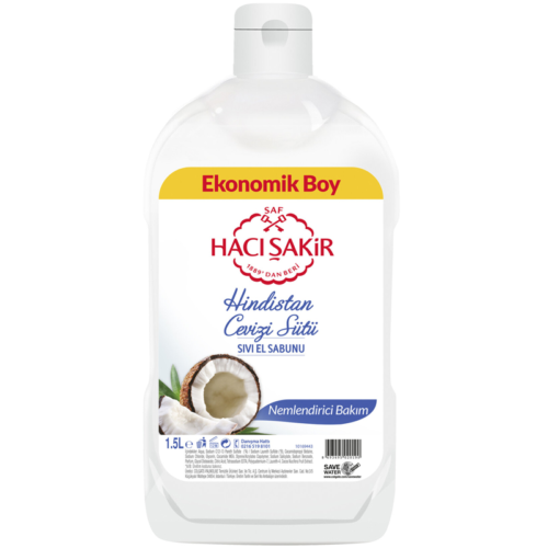 Hacı Şakir Sıvı El Sabunu Hindistan Cevizli 1500 Ml