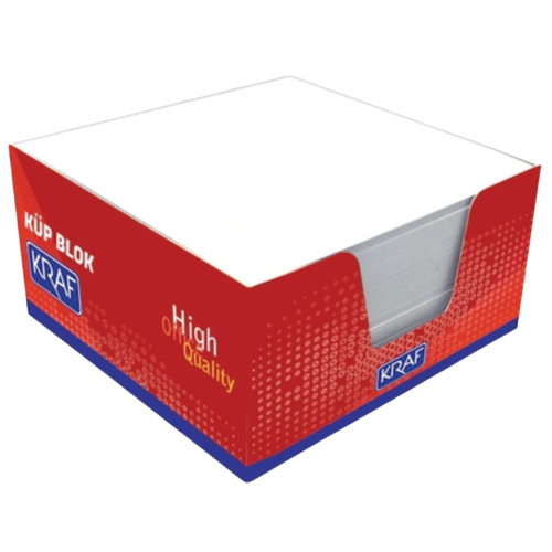 Kraf Küp Blok Not Kağıdı 8X8 Cm 115 Gr Beyaz
