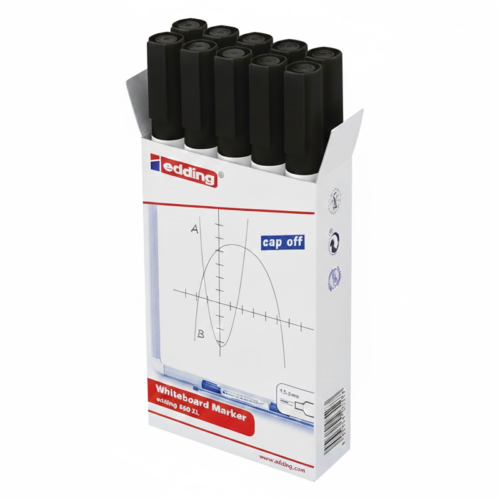 Edding 360 XL Tahta Kalemi Siyah 10'lu