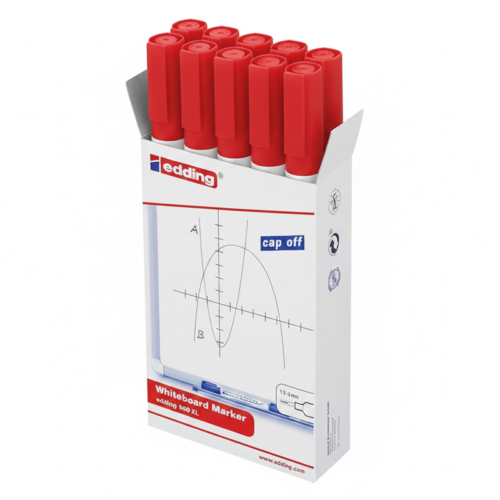 Edding 360 XL Tahta Kalemi Kırmızı 10'lu