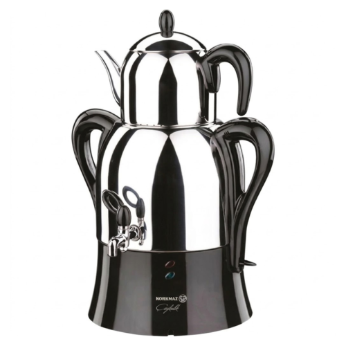 Korkmaz A341-04 Çaykolik Parlak Siyah 2000 W 3 Lt. Çelik Semaver Korkmaz A341-04 Çaykolik Parlak Siyah 2000 W 3 Lt. Çelik Semaver