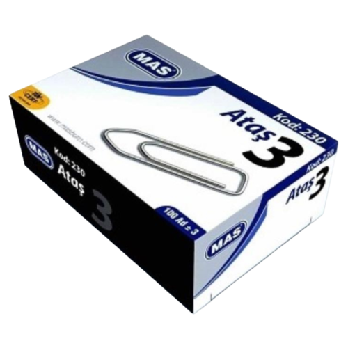 Mas 230 Nikel Kaplı Ataş No:3 100 Adet