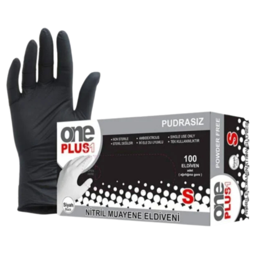 Oneplus Pudrasız Nitril Eldiven S 100'lü Siyah Oneplus Pudrasız Nitril Eldiven S 100'lü Siyah