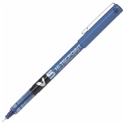 Pilot V5 Hi-Tecpoint İğne Uçlu Kalem 0.5 mm Mavi