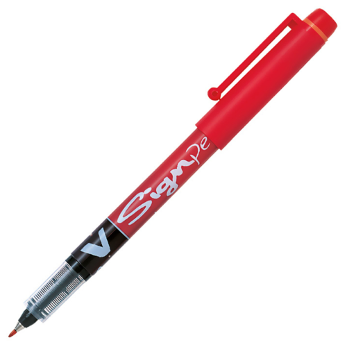 Pilot V-Signpen İmza Kalemi Kırmızı