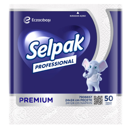 Selpak Professional Mini Peçete 24 x 24 cm 50'li Selpak Professional Mini Peçete 24 x 24 cm 50'li