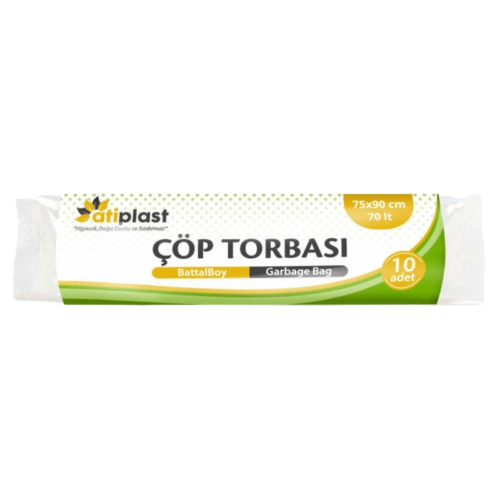 Ersopack-Atiplast Çöp Torbası Battal 300 gr 75 x 90 Mavi 10'lu