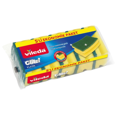 Vileda Oluklu Bulaşık Süngeri 5'li