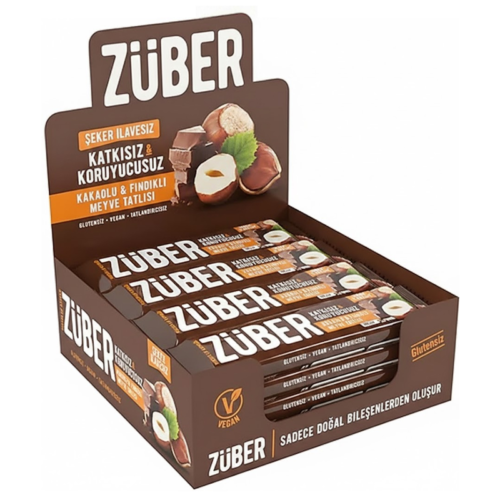 Züber Fındıklı Kakaolu Meyve Bar 40 Gr 12'li