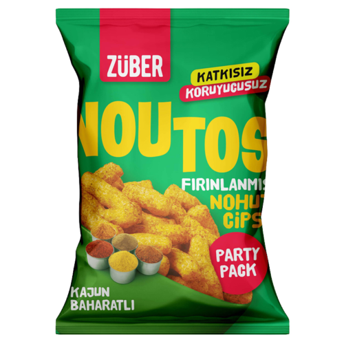 Züber Noutos Fırınlanmış Nohut Cips Kajun Baharatlı 55 Gr 15'li