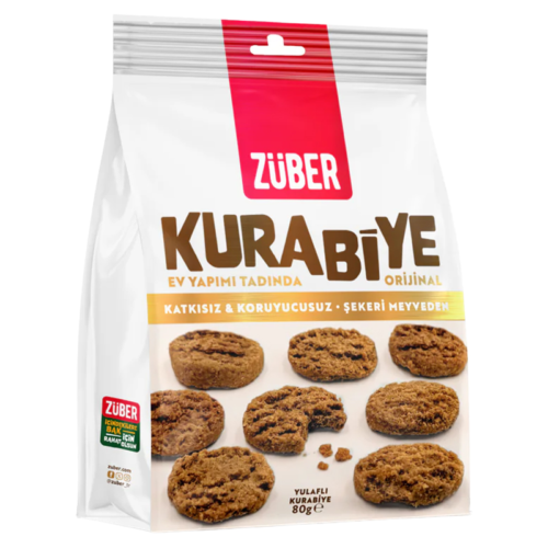 Züber Kurabiye 80 Gr x 12'li Yulaflı Züber Kurabiye 80 Gr x 12'li Yulaflı
