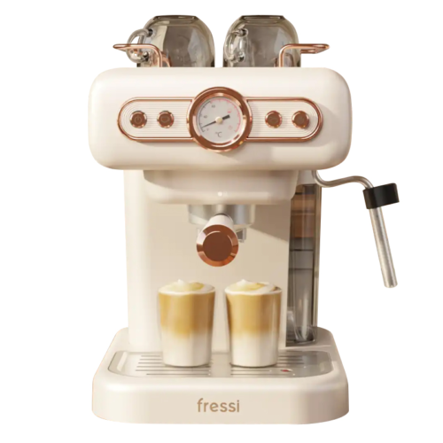 Fressi EM-01 Ristretto Espresso Makinesi 1,2 Lt 20 Bar Krem