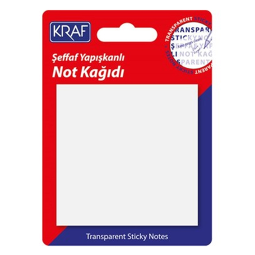 Kraf Yapışkanlı Not 76X76 Mm Şeffaf