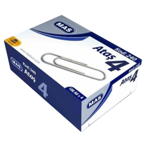 Mas 240 Nikel Kaplı Ataş No:4 100 Adet Mas 240 Nikel Kaplı Ataş No:4 100 Adet