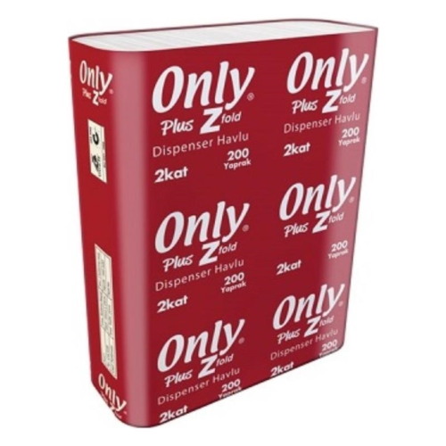 Only Plus Z Katlı Havlu 22 x 23 cm 12'li Paket