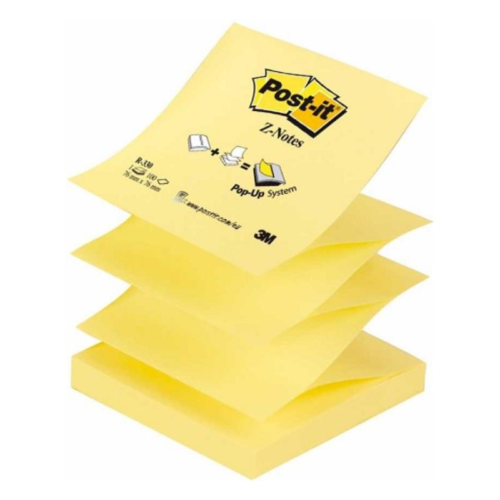 3M Post-it R-330 Z Yapışkanlı Not Kağıdı 76 mm x 76 mm Sarı 100 Yaprak