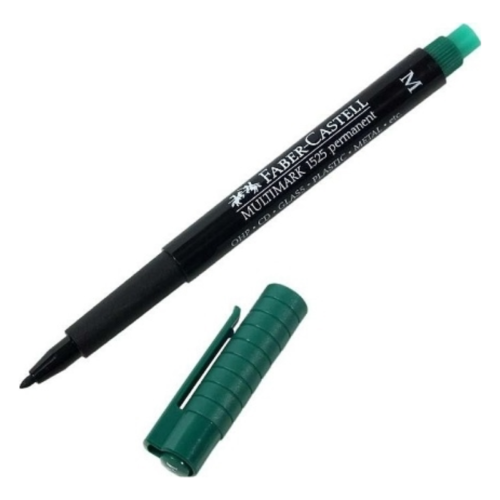 Faber Castell 1525 (M) Permanent Asetat Kalemi 1.0 mm Yeşil