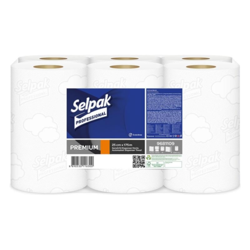 Selpak Professional Sensörlü Rulo Kağıt Havlu 25 cm x 175 m 6'lı