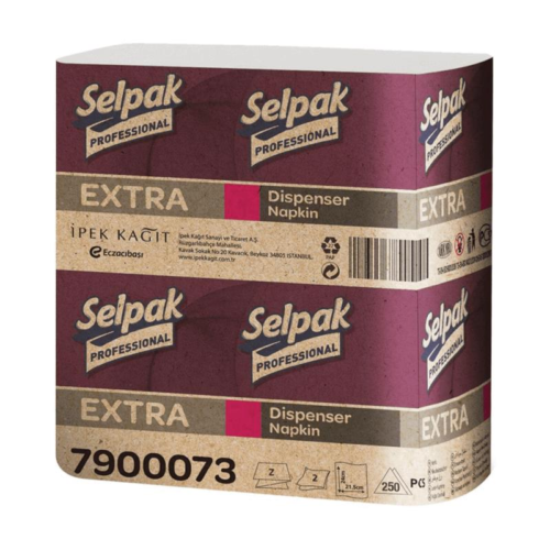 Selpak Professional Extra Dispenser Kağıt Peçete 24 x 26,5 cm 250'li 18 Paket