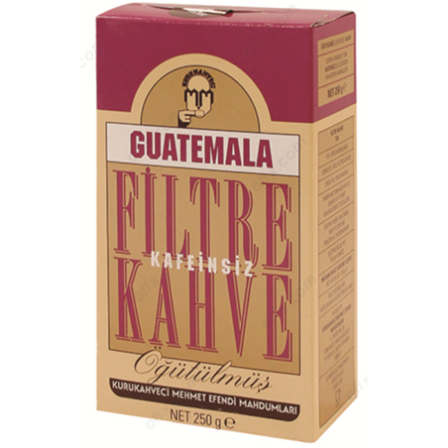 Kurukahveci Mehmet Efendi Guatemala Kafeinsiz Filtre Kahve 250 gr