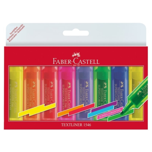 Faber-Castell Şeffaf Gövde Fosforlu Kalem 6+2'li