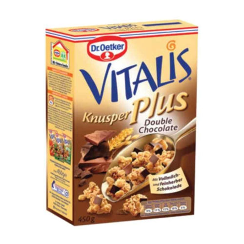 Dr. Oetker Vitalis Knusper Plus Çıtır Çikolatalı Müsli 450 gr