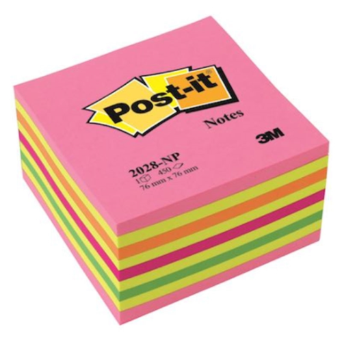 Post-It 2028NP Yapışkanlı Not Kağıdı 76 mm x 76 mm Pembe Tonları 450 Yaprak