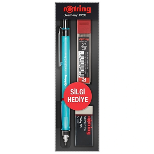 Rotring Visuclick Okul Seti 0.7 mm Mavi Versatil Kalem + Silgi + Uç