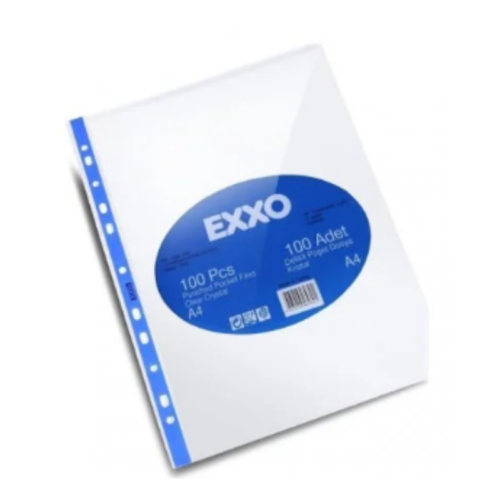 Exxo Kristal Poşet Dosya A4 100'lü Paket