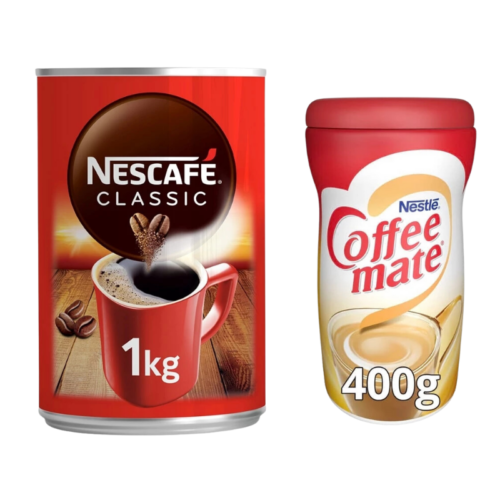 Nescafe Classic Kahve Teneke Kutu 1000 Gr + Coffee Mate 400 gr Hediyeli