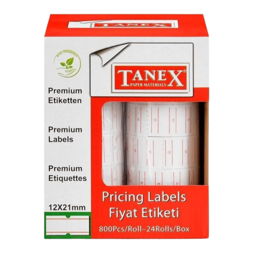 Tanex Motex Etiket 12x21 24 lü