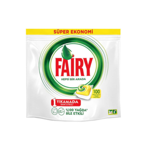 Fairy Hepsi Bir Arada Bulaşık Makinası Tableti 100'lü Fairy Hepsi Bir Arada Bulaşık Makinası Tableti 100'lü