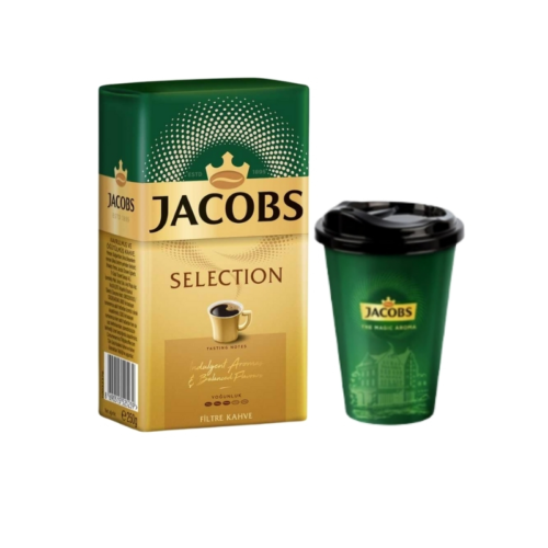 Jacobs Selection Filtre Kahve 250 Gr + Jacobs Thermo Cup 400 Ml Hediyeli