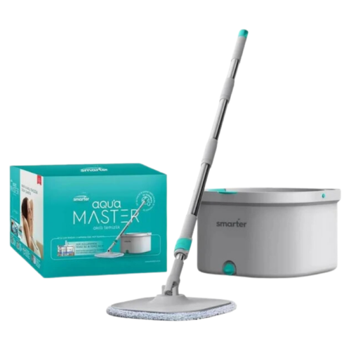 Smarter Aqua Master Temi̇z & Ki̇rli̇ Suyu Ayirma Özelli̇ği̇ Otomati̇k Temi̇zli̇k Seti̇ Mop Paspas + Yedek Mop