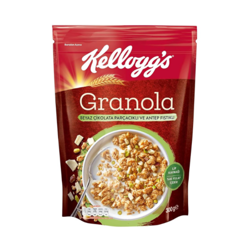 Kellogg's Beyaz Çikolatalı ve Antep Fıstıklı Granola 300 Gr