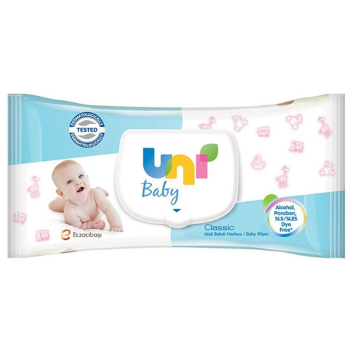 Unibaby Kapaklı Islak Mendil 52'li