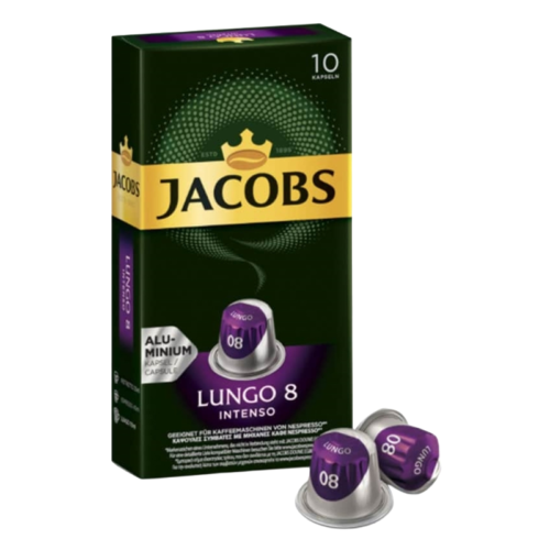 Jacobs Lungo 8 Intense Kapsül Kahve 10'lu Jacobs Lungo 8 Intense Kapsül Kahve 10'lu