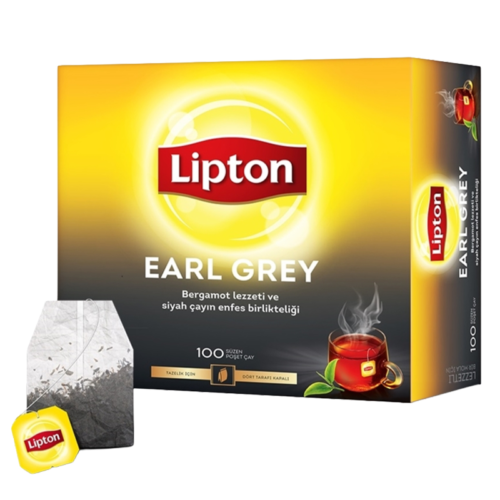 Lipton Earl Grey Bardak Poşet Çay 100'lü Lipton Earl Grey Bardak Poşet Çay 100'lü