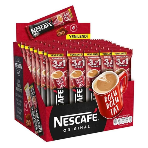 Nescafe 3'ü 1 Arada Kahve Original 17,5 Gr 72'li Nescafe 3'ü 1 Arada Kahve Original 17,5 Gr 72'li
