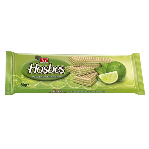 Eti Hoşbeş Limonlu Gofret 66 Gr 12'li Eti Hoşbeş Limonlu Gofret 66 Gr 12'li