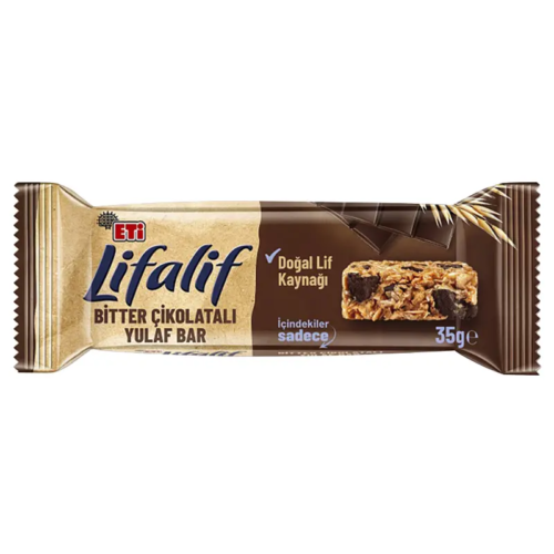 Eti Lifalif Bitter Çikolatalı Yulaf Bar 35 Gr 16'lı
