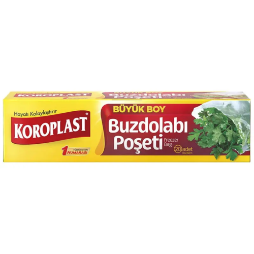 Koroplast Büyük Boy Buzdolabı Poşeti 30x45 Cm 20'li