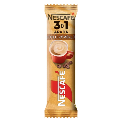Nescafe 3'ü 1 Arada Sütlü Köpüklü Kahve 18 Gr 72'li